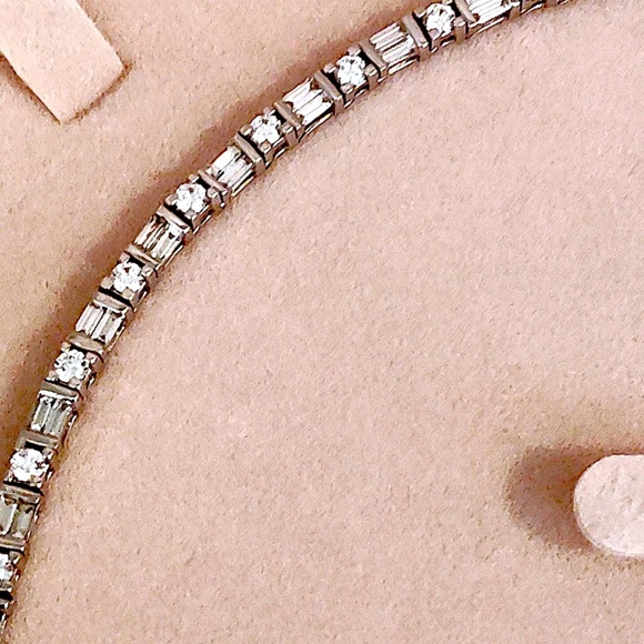 Custom Made Diamond Necklace 18" (98 Diamonds) approximate 10 Carats/36gr. VS1/2 - Picture 3 of 16